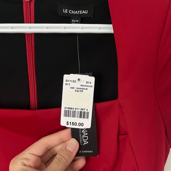Le Chateau Red Dress (Size XS) - Picture 11 of 13